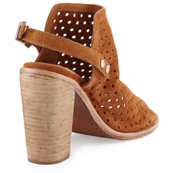 Rag & Bone Wyatt Perforated Suede Sandal, Tan - Picture 2 of 9